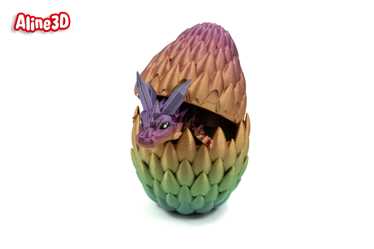 Dragon Egg with Baby Crystal Dragon