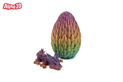 Dragon Egg with Baby Crystal Dragon